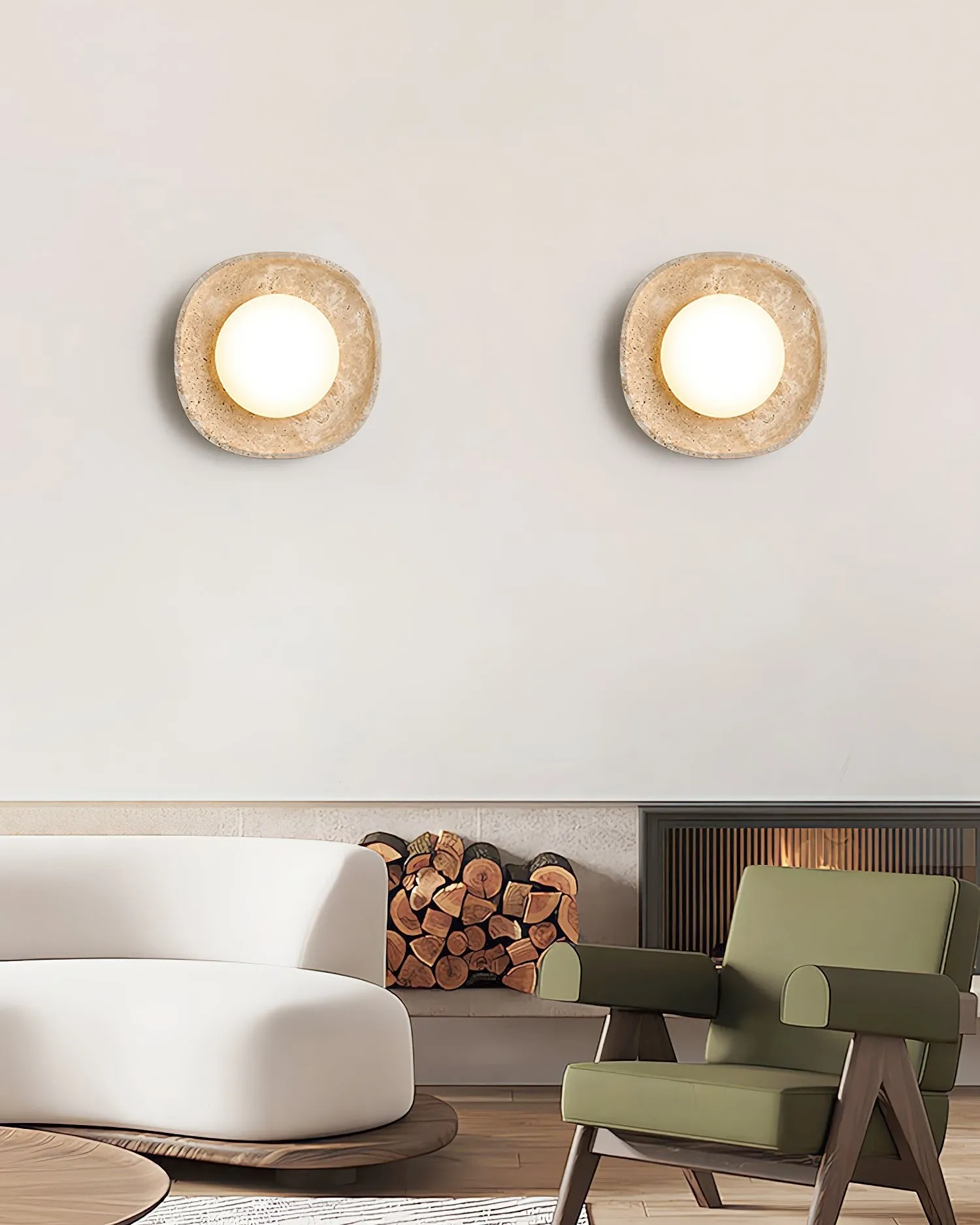 Japanese Style Wabi-Sabi Stone Wall Lamp M161