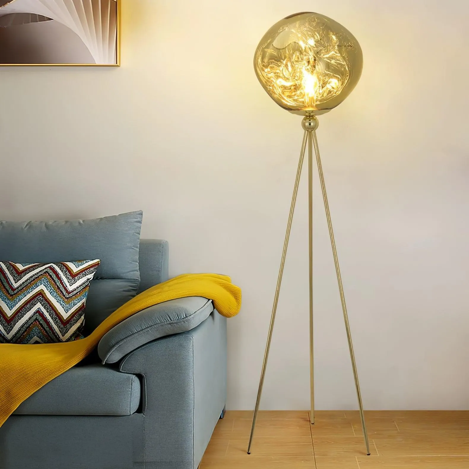 Tripod Irregular Lava Floor Lamp M216