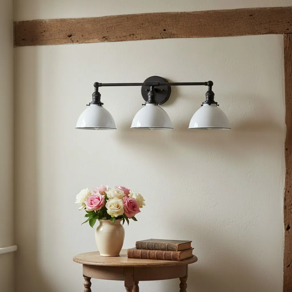 Conique Metal Industrial Vanity Light - Modern Bathroom Lighting Fixture T335
