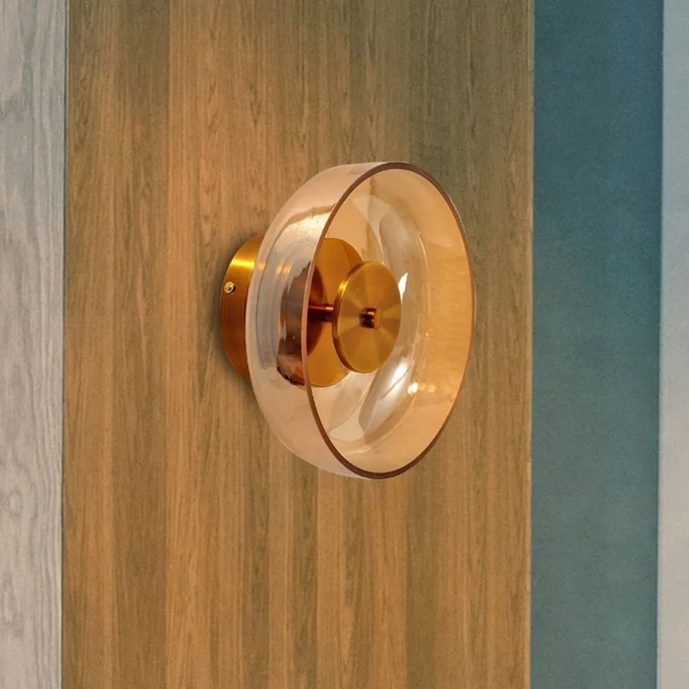 The Shimmering Glow Premium Minimalist Brass Wall Light T2072