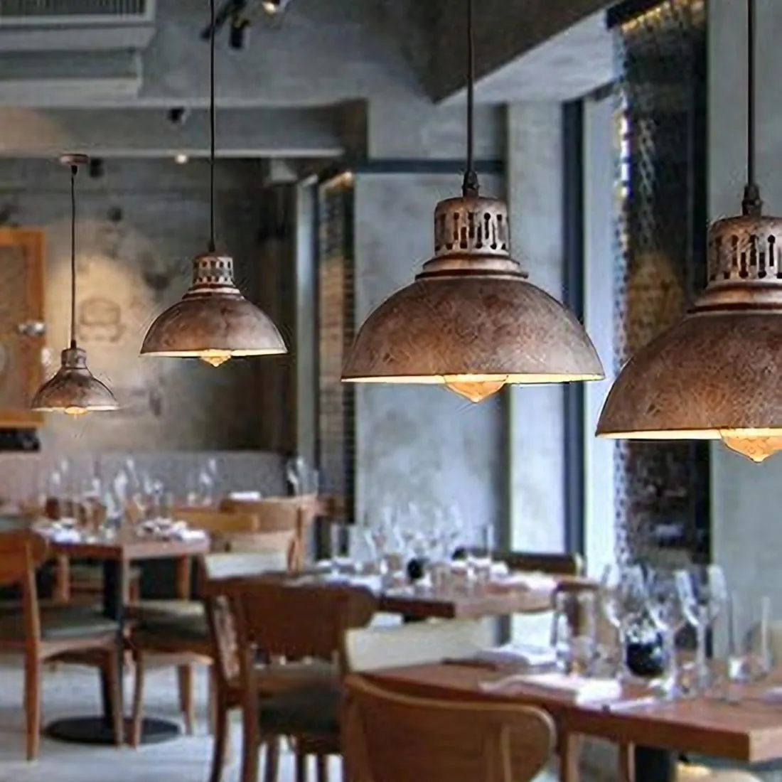 Industrial Iron Pendant Light