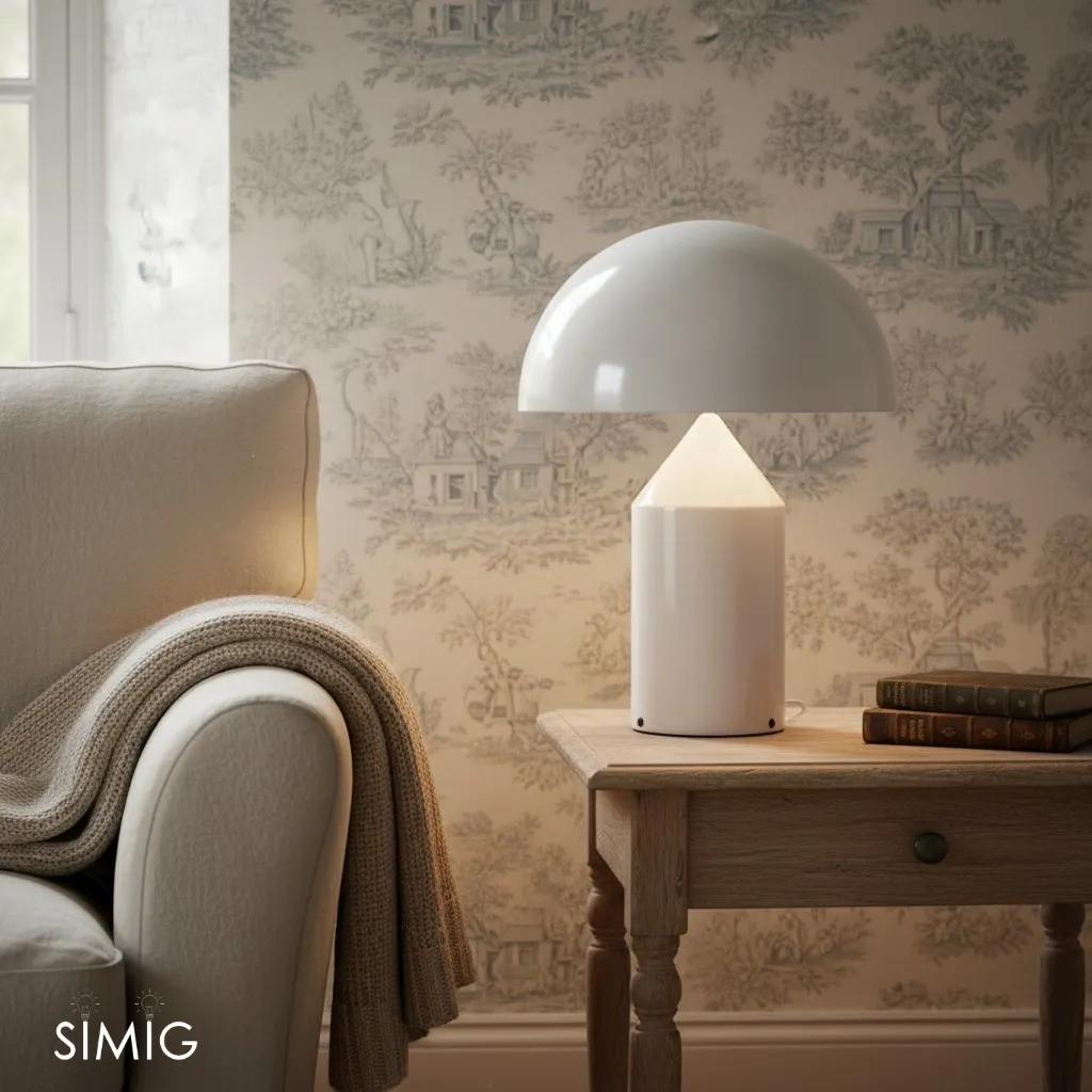 HaloVell Table Lamp Sculptural Dome - Modern Bedroom Lighting