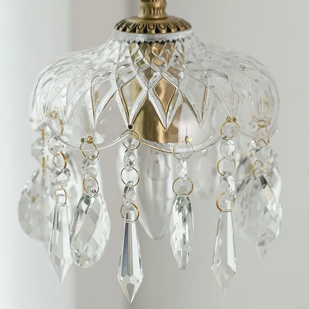 Norivo Crystal Pendant - Refined  Crystal Shade for Dining Areas T1102