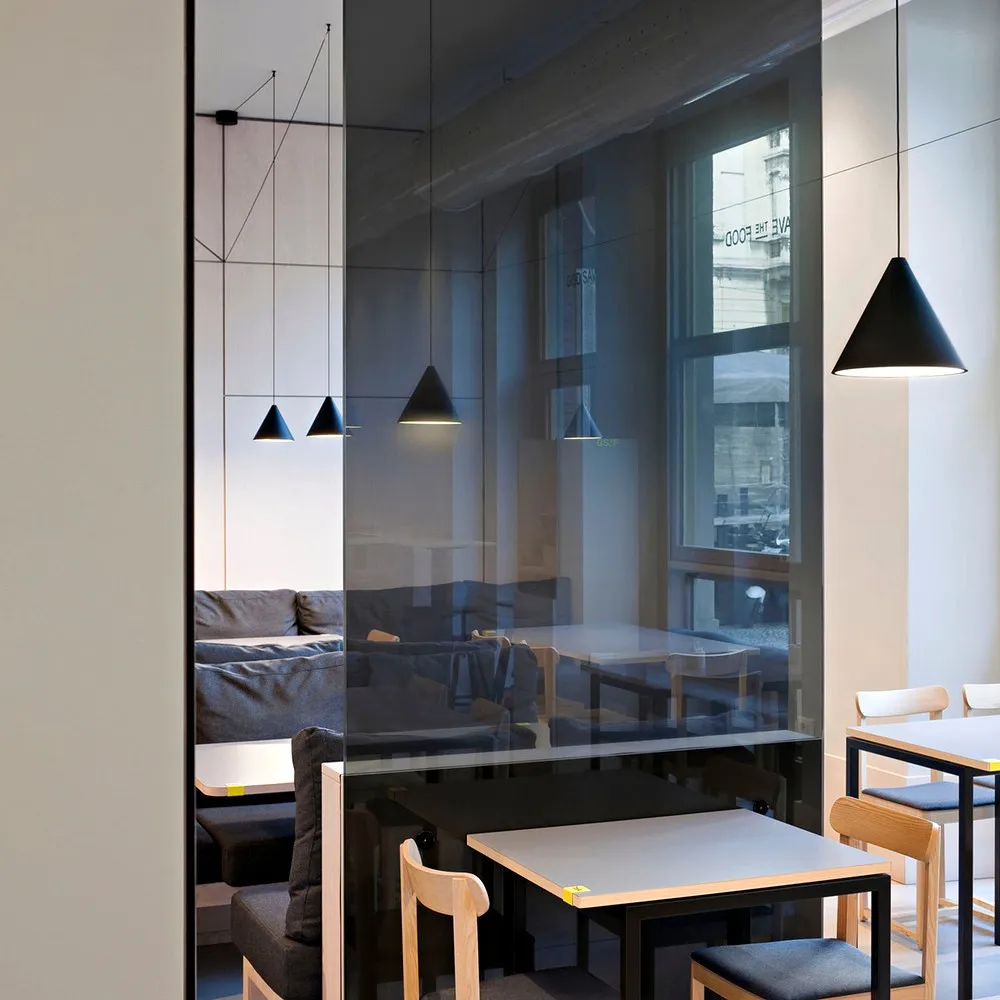 String Light Cone Pendant Light