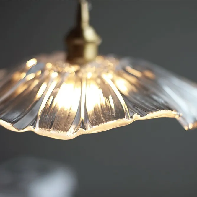 Tiffany Lotus Glass Pendant Light for Living Room S08