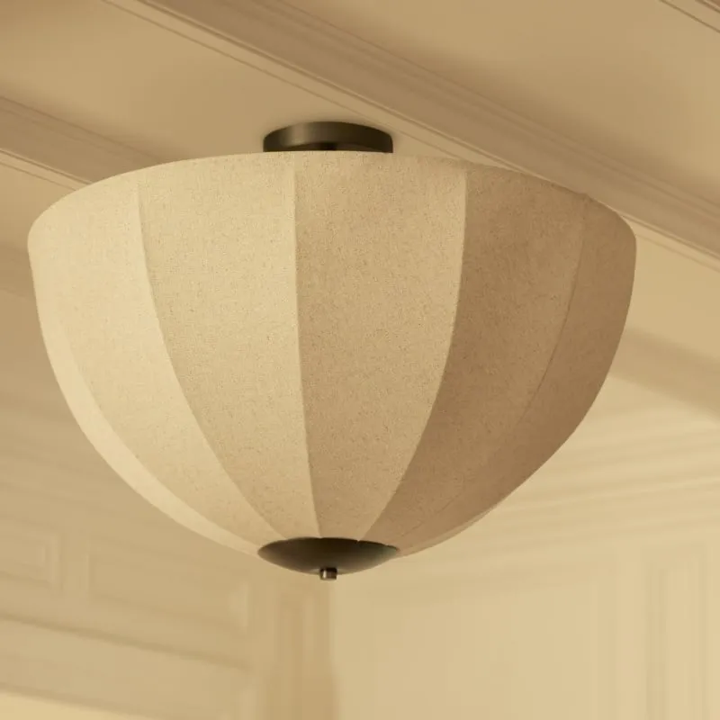 Lumarys Pendant Light - Botanical Inspired Linen Shade for Living Room T658