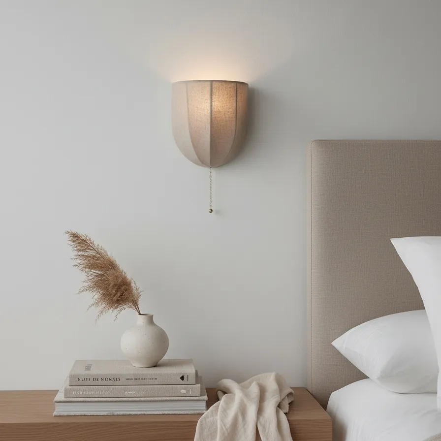 Fablune Indoor Wall Lamp - Modern Ambient Fabric Lighting for Home T1174
