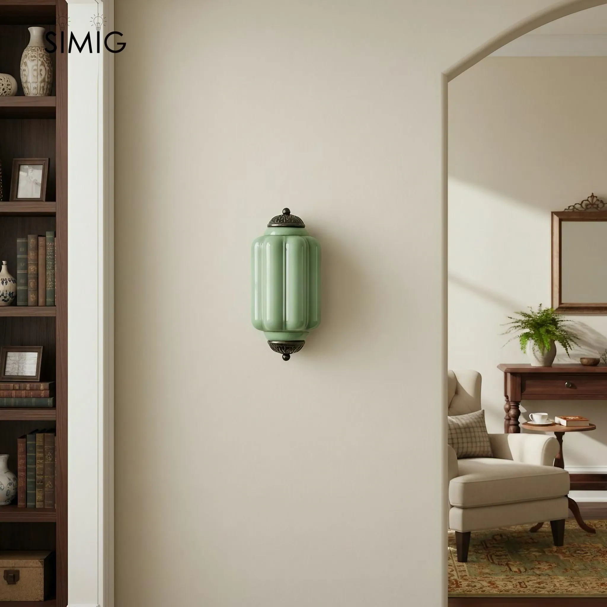 Vintage Eloise Glass Wall Light - Art Deco Style for a Chic Living Room G52