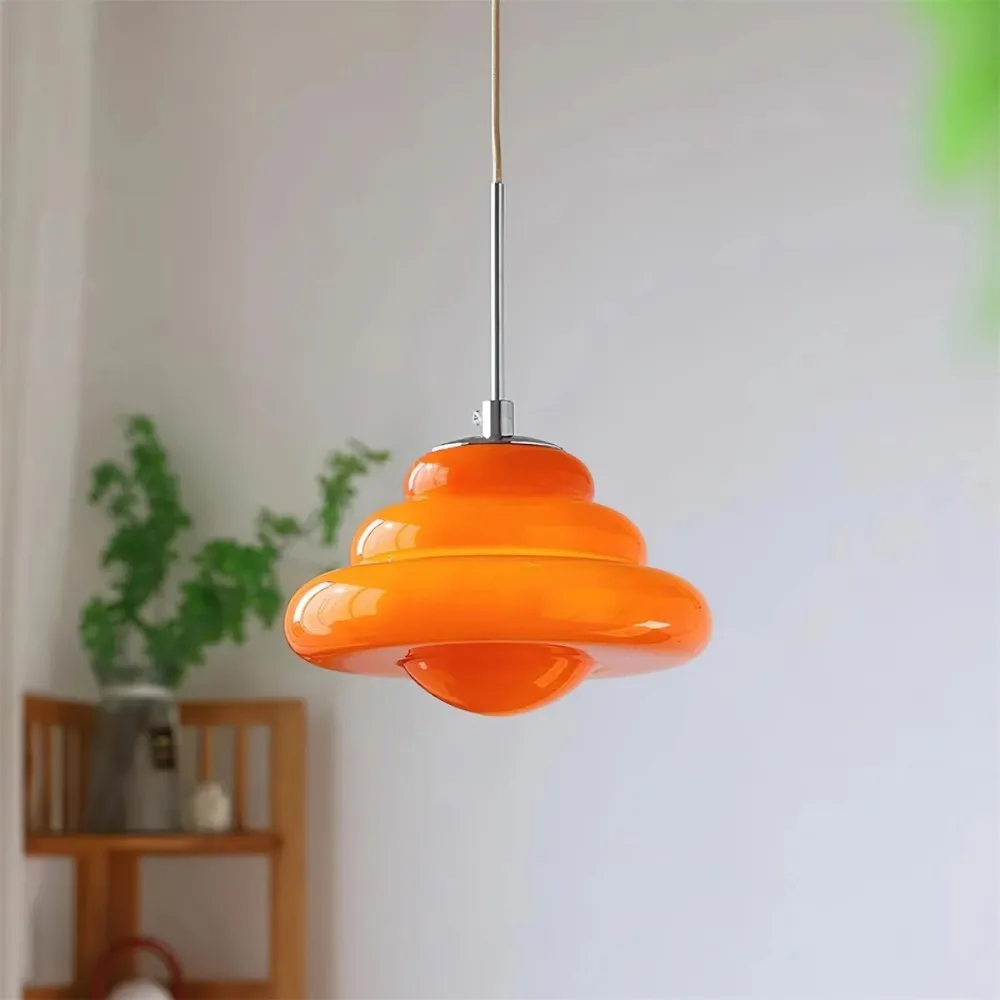 Tiered Pendant Lamp - Modern Glass and Metal for Dining Room S245