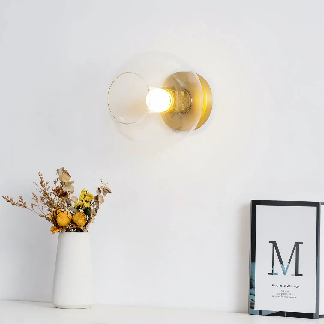 Versatile Flush Mount Light – Modern Glass & Open Bulb Design S232