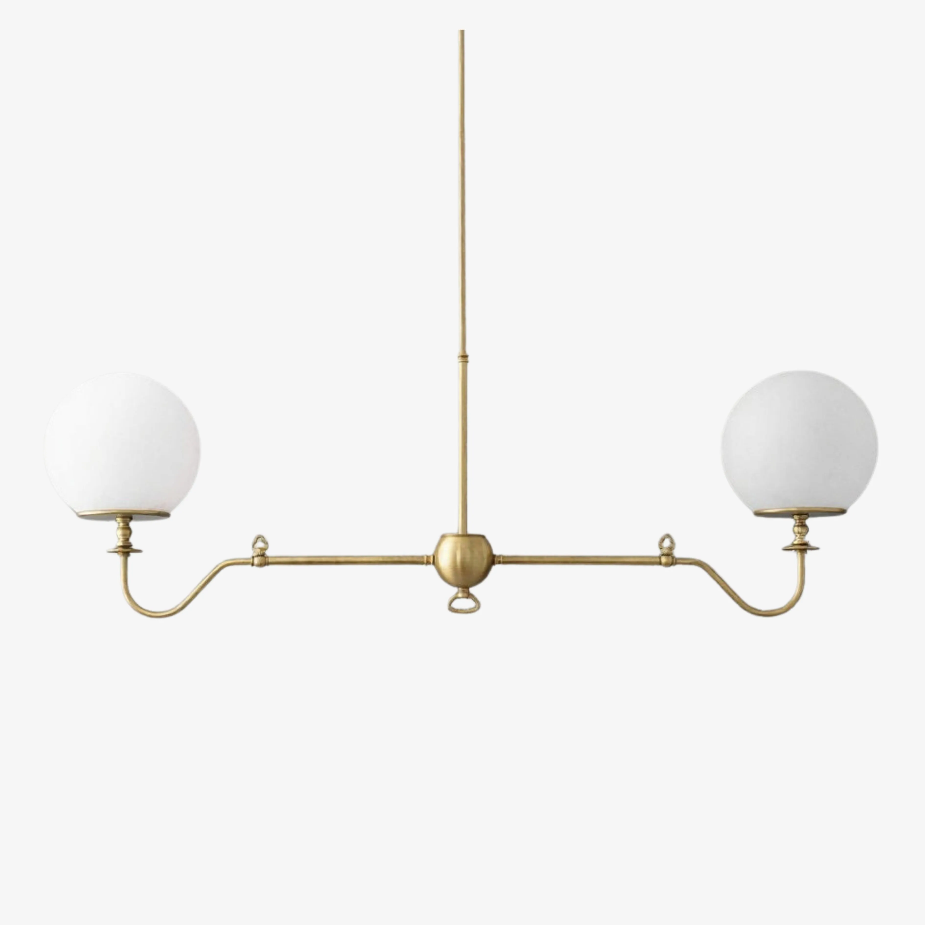 Glorica Glass Brass Chandelier Lighting - Contemporary Glass Multi-Light Hanging Fixture T405