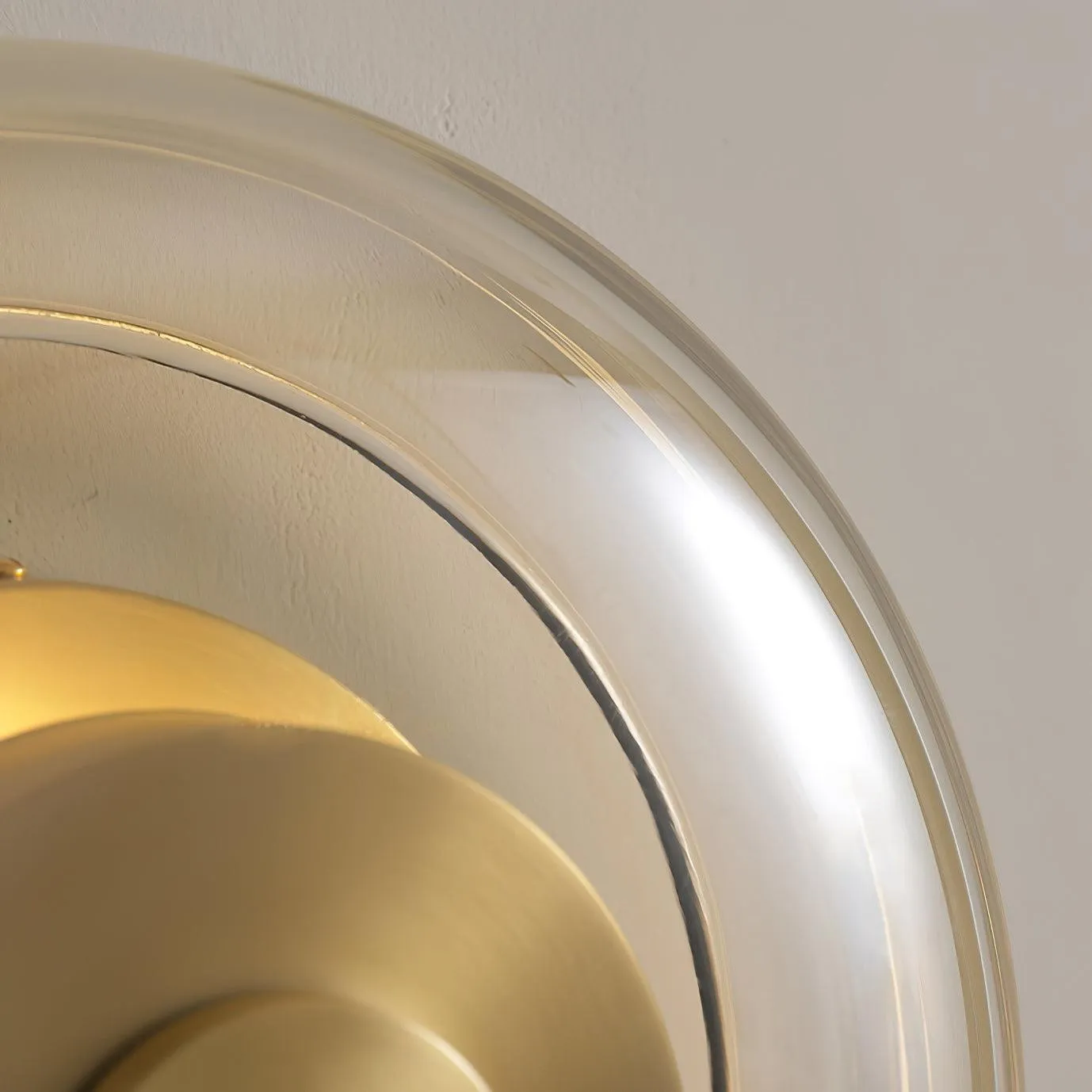 Postmodern Brass Glass Wall Lamp M112