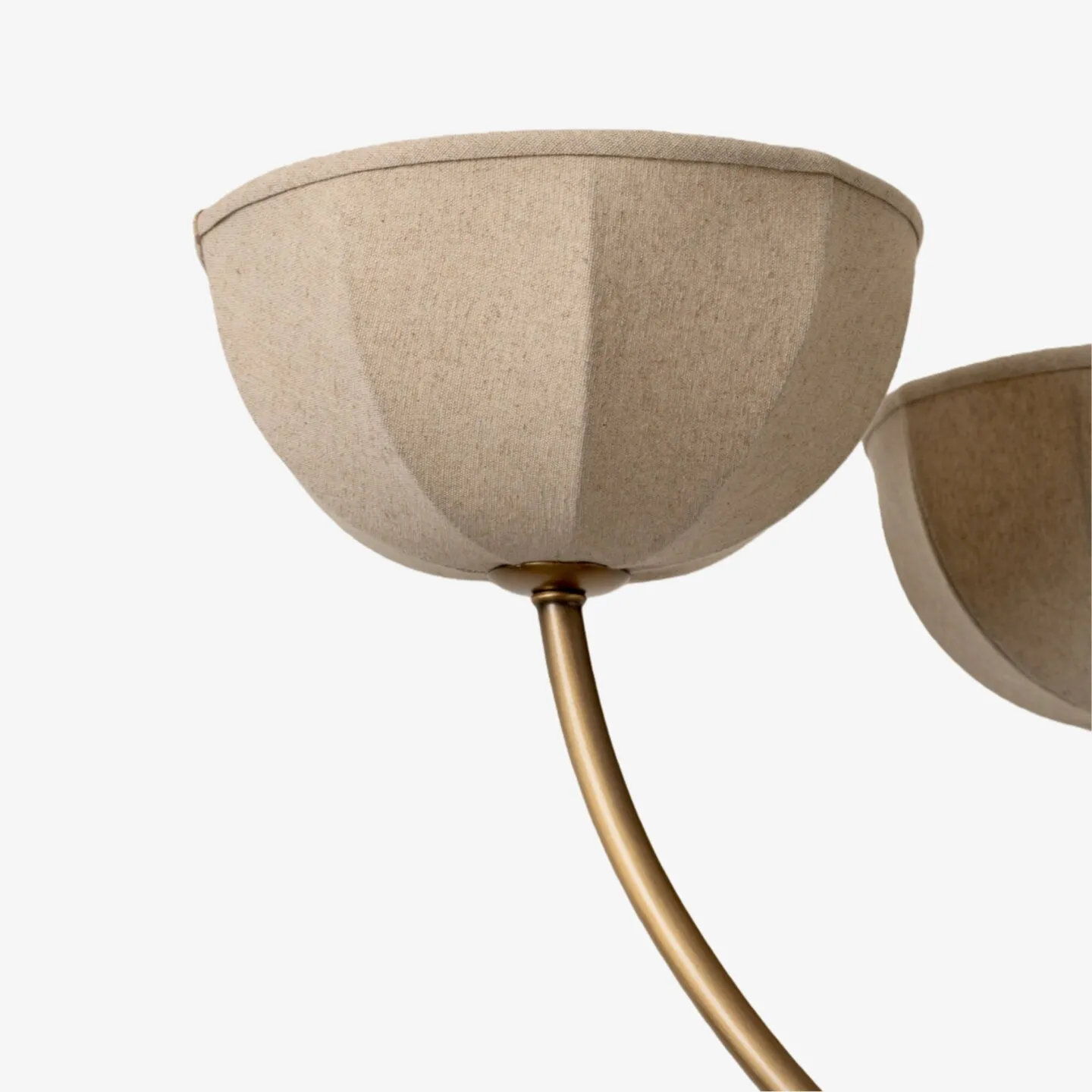 Loomis Adjustable Linen Wrapped Chandelier - Warm Ambient Light for Bedroom T1184