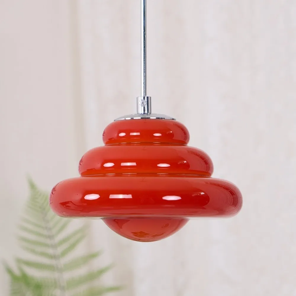 Tiered Pendant Lamp - Modern Glass and Metal for Dining Room S245