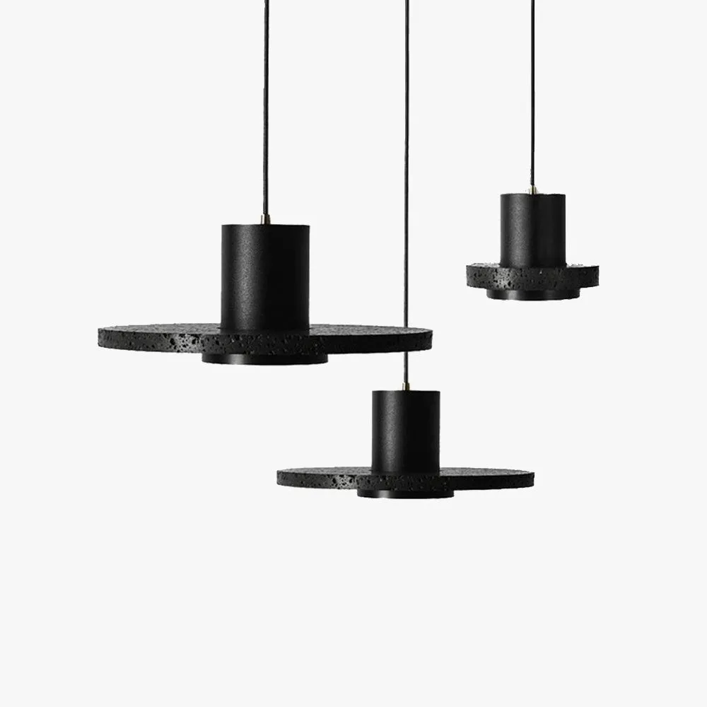 Retro Black Hole Stone Pendant Lamp G73