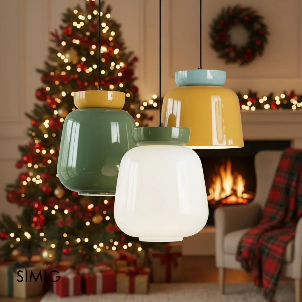 Fiesta Colorful Bowl-Shaped Pendant Light - Modern Ceramic for Dining Room T068