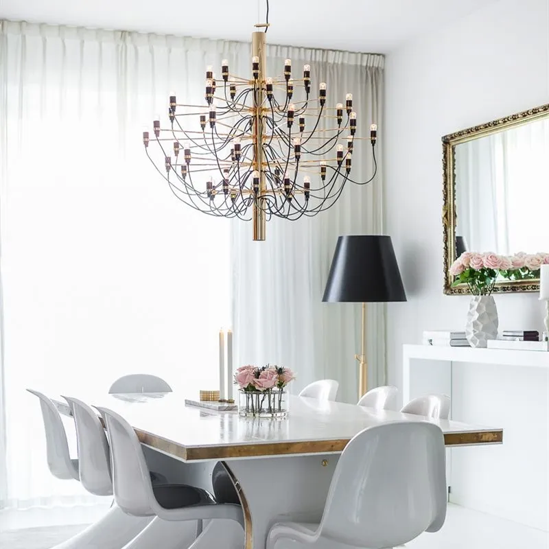 Tendrila Multi-Light Chandelier - Industrial Style Pendant Light for Dining Room