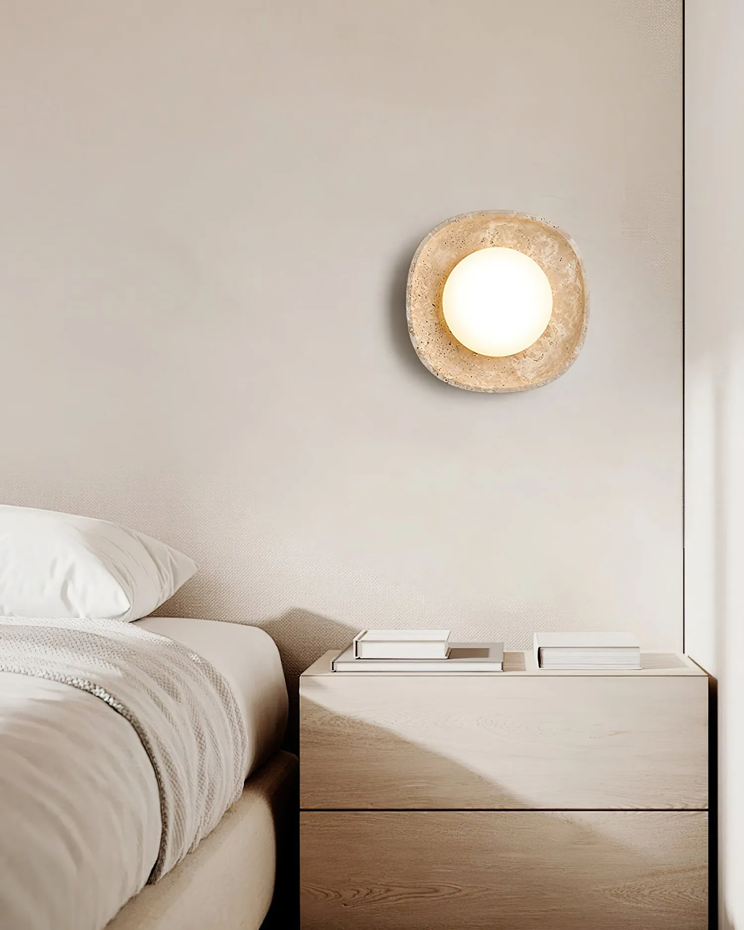 Japanese Style Wabi-Sabi Stone Wall Lamp M161