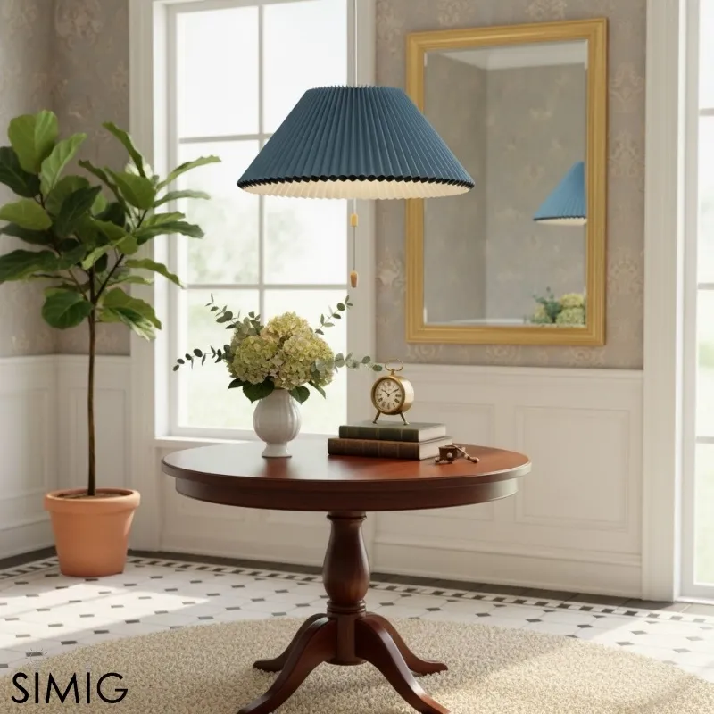 Méduse Pendant Light - Light Blue Papery Design for Modern Interiors