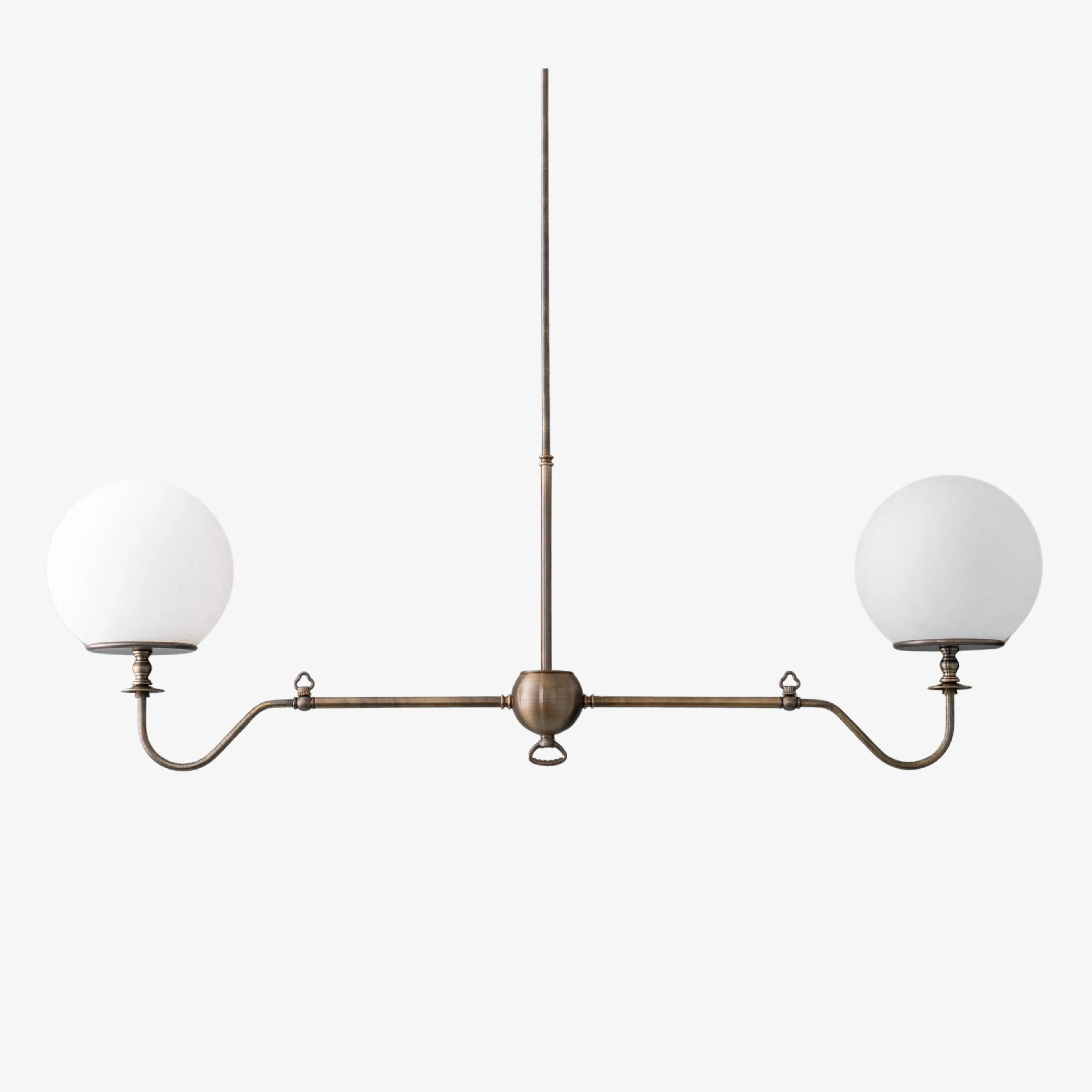 Glorica Glass Brass Chandelier Lighting - Contemporary Glass Multi-Light Hanging Fixture T405