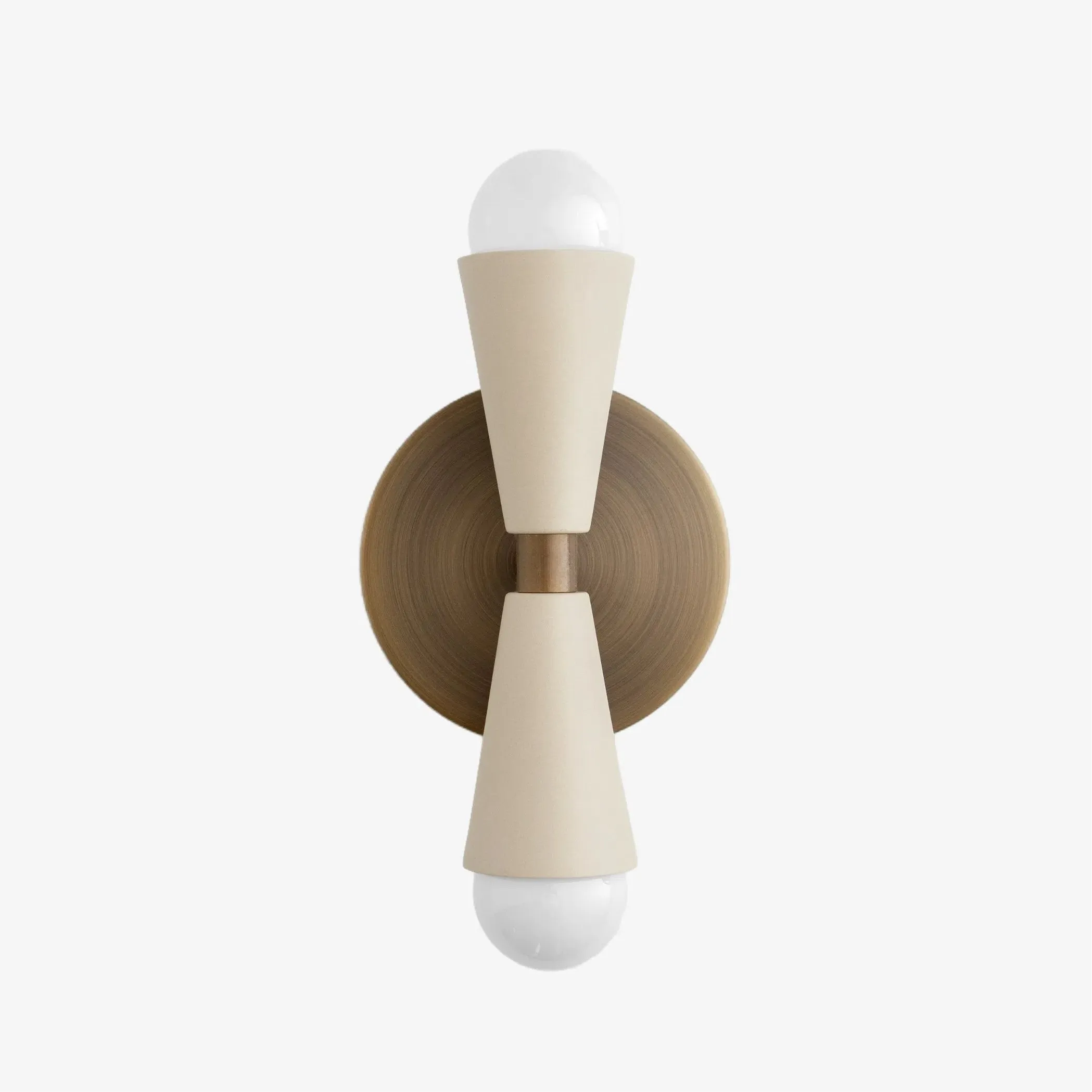 Pyralis  Cone Shade  Double Wall Light - Contemporary Living Room Glow T334