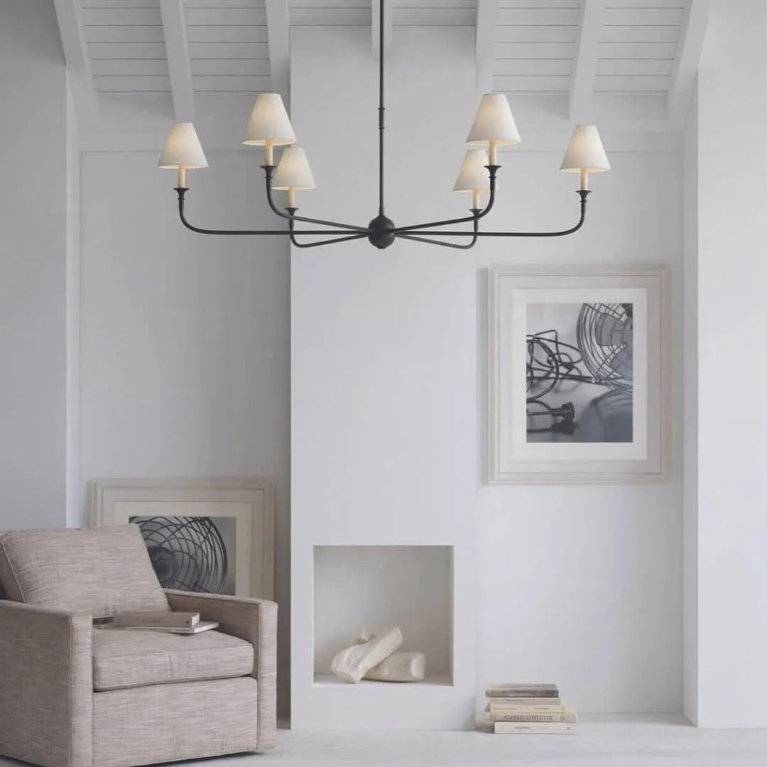 Piaf Geometric Metal Chandelier – Industrial Style for Dining Room T198