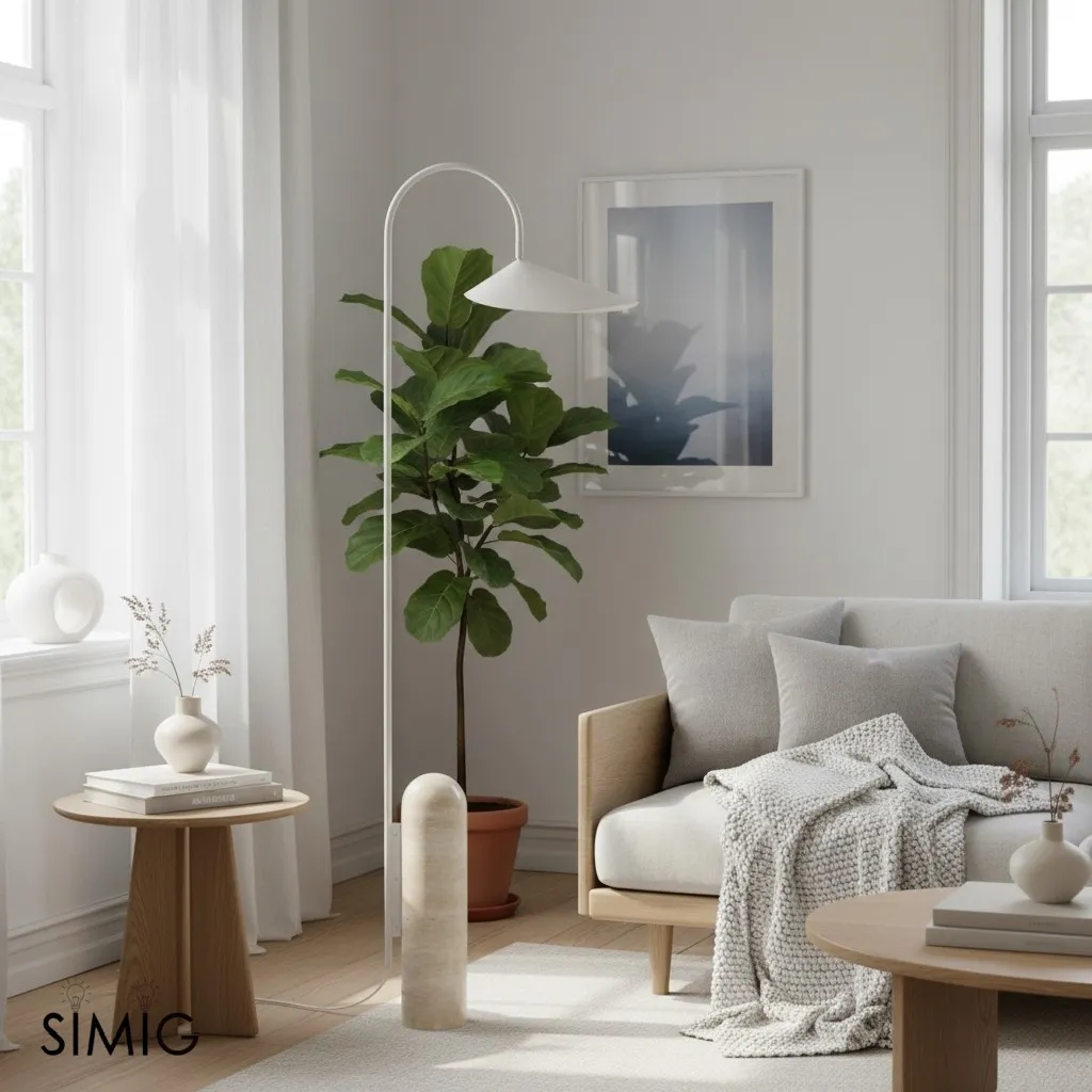 Nulavo Floor Lamp - Minimalist Pivoting Lamp for Contemporary Interiors