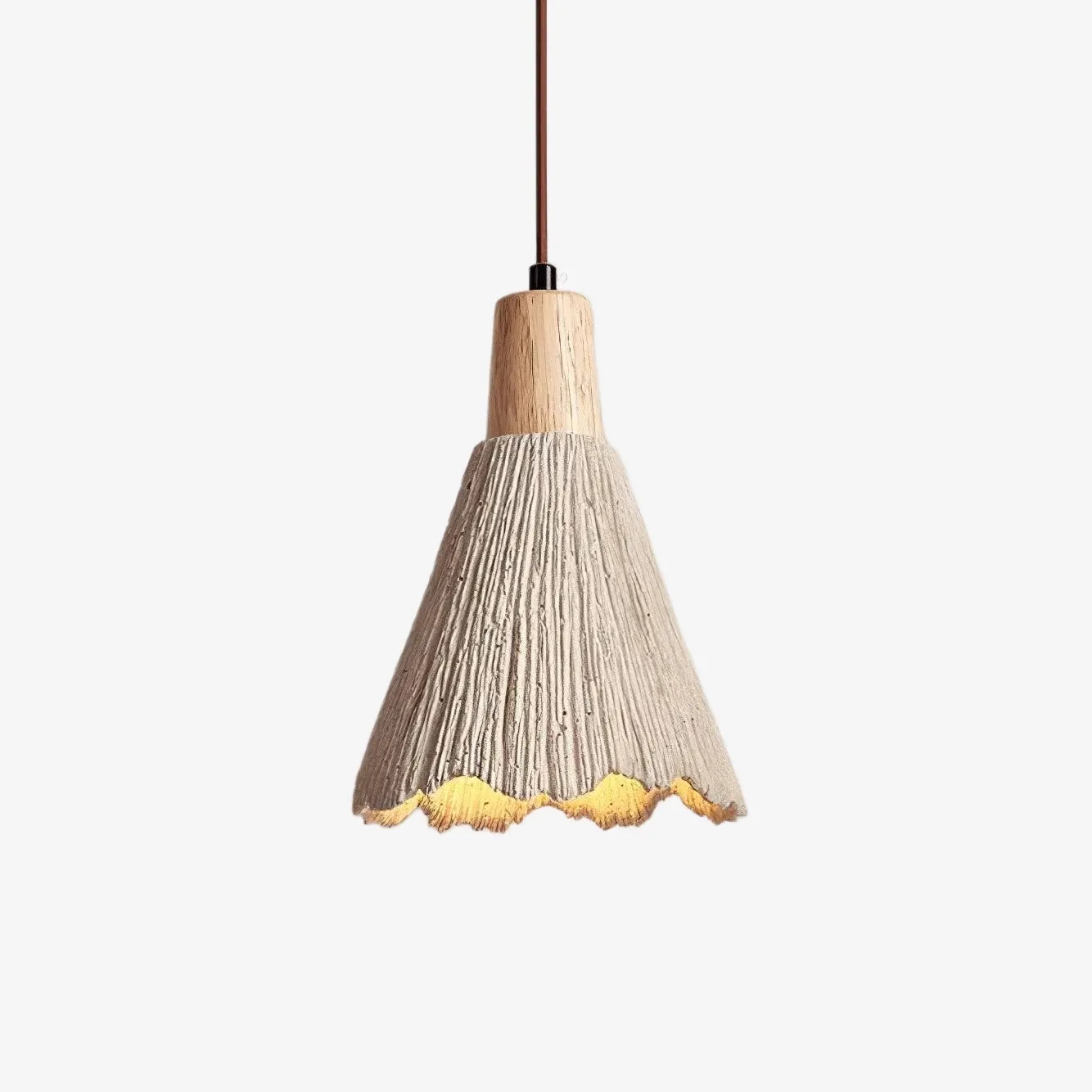Solaraeon Pleated Pendant Lamp Modern Industrial Hanging Light for Dining and Living Spaces T1132