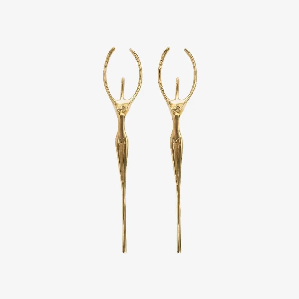 Verlitho Sculptural Metal Handle – Contemporary Drawer Pull Decor T1188