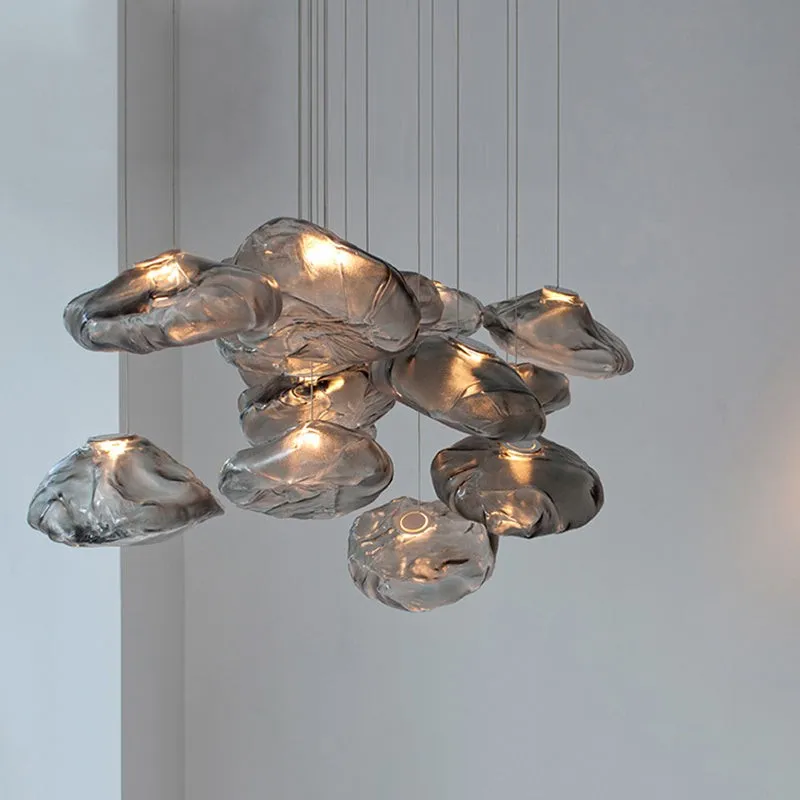 Multi-Head Irregular Glass Bubble Chandelier M79