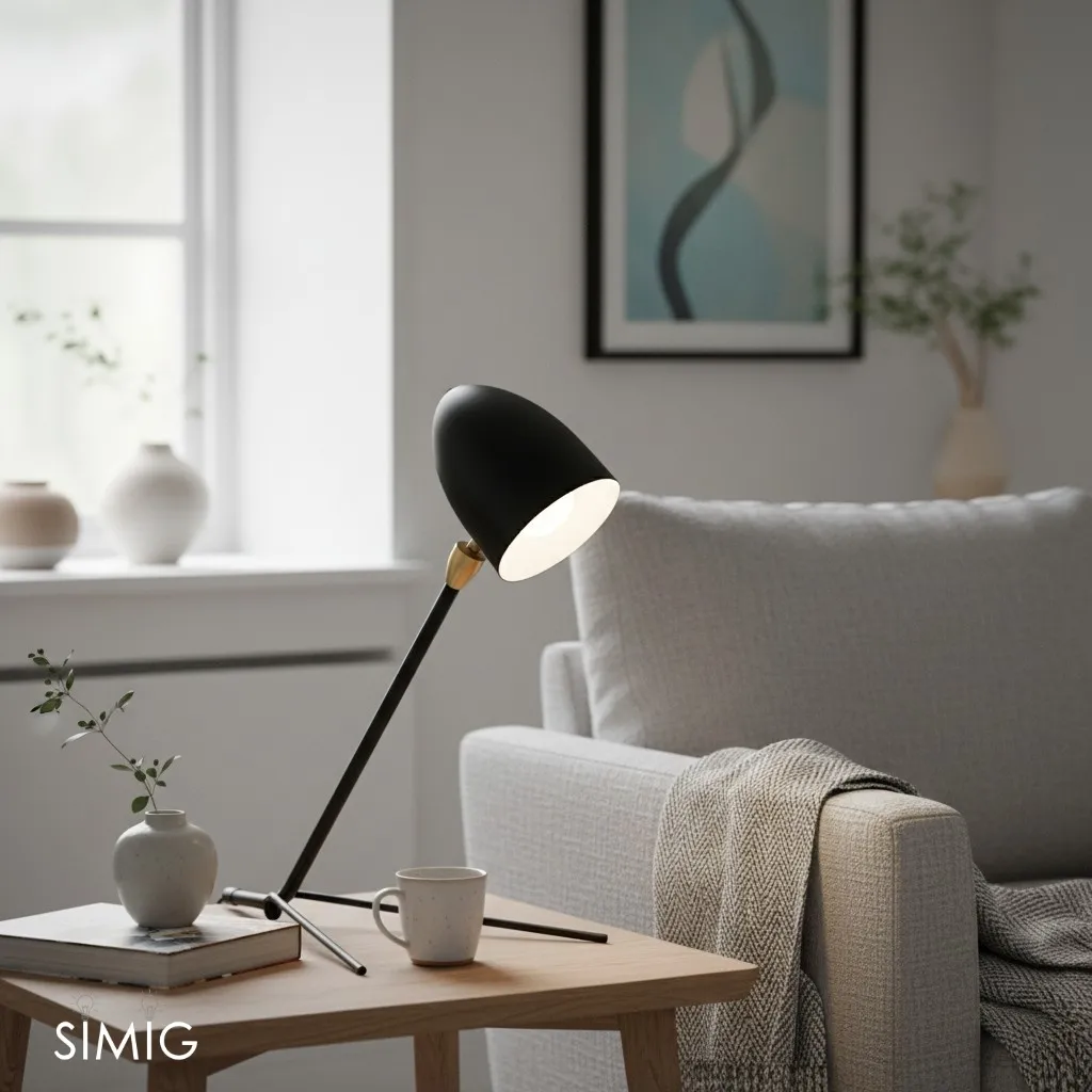 Solavo Tripod Table Lamp - Modern Minimalist Metal Design for Desk