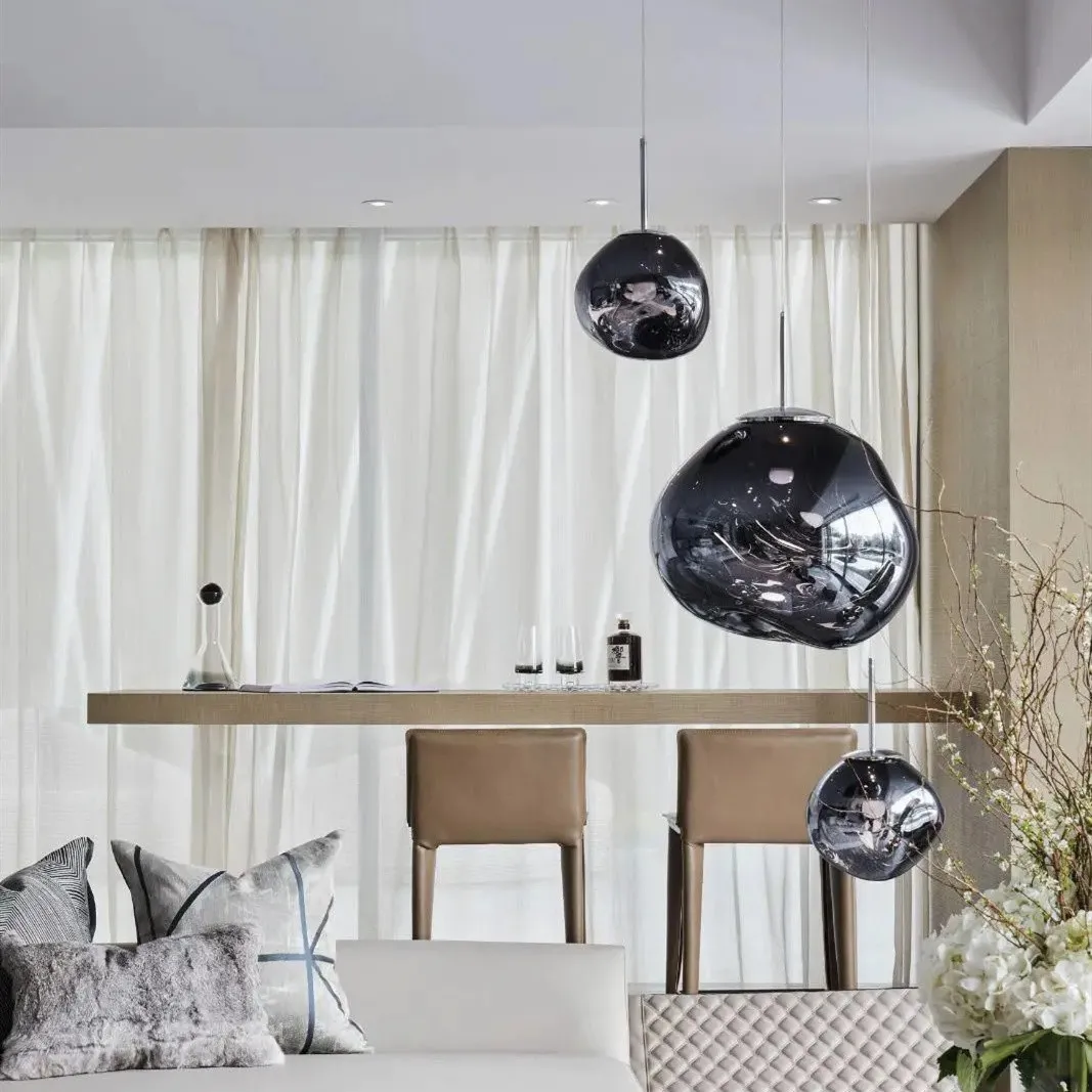 Dynamic Surface Pendant Light For Living Room S208