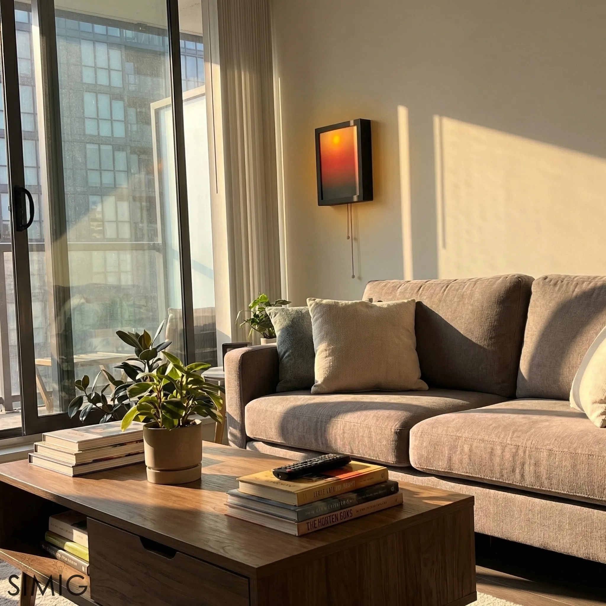 Afterglow Sunset Pull Cord Wall Lamp - Ambient Light for Bedroom Decor S253