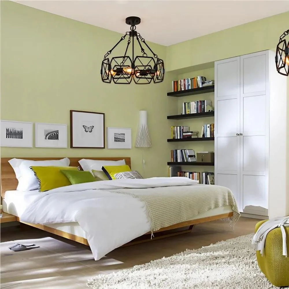 Rustic Industrial Cage Pendant Light S151