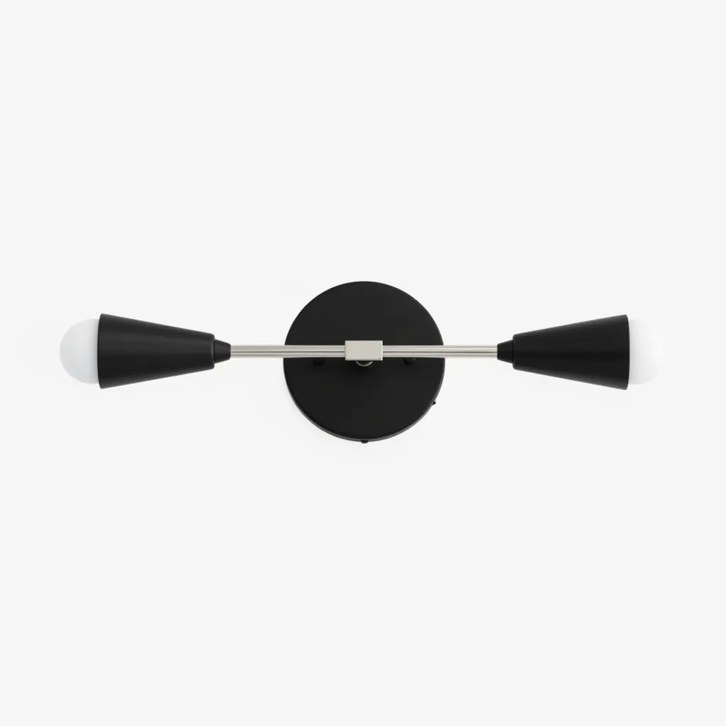 Mobilux Line Minimalist Vanity Light Fixture - Mid Century Bathroom Sconce T315