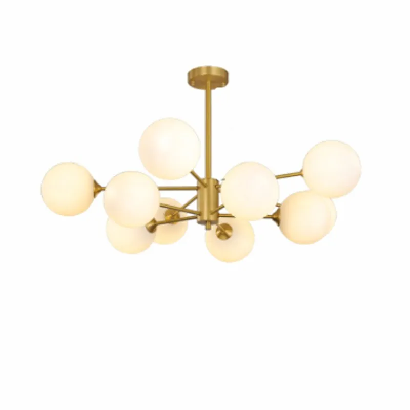 Opal Glass Ball Chandelier