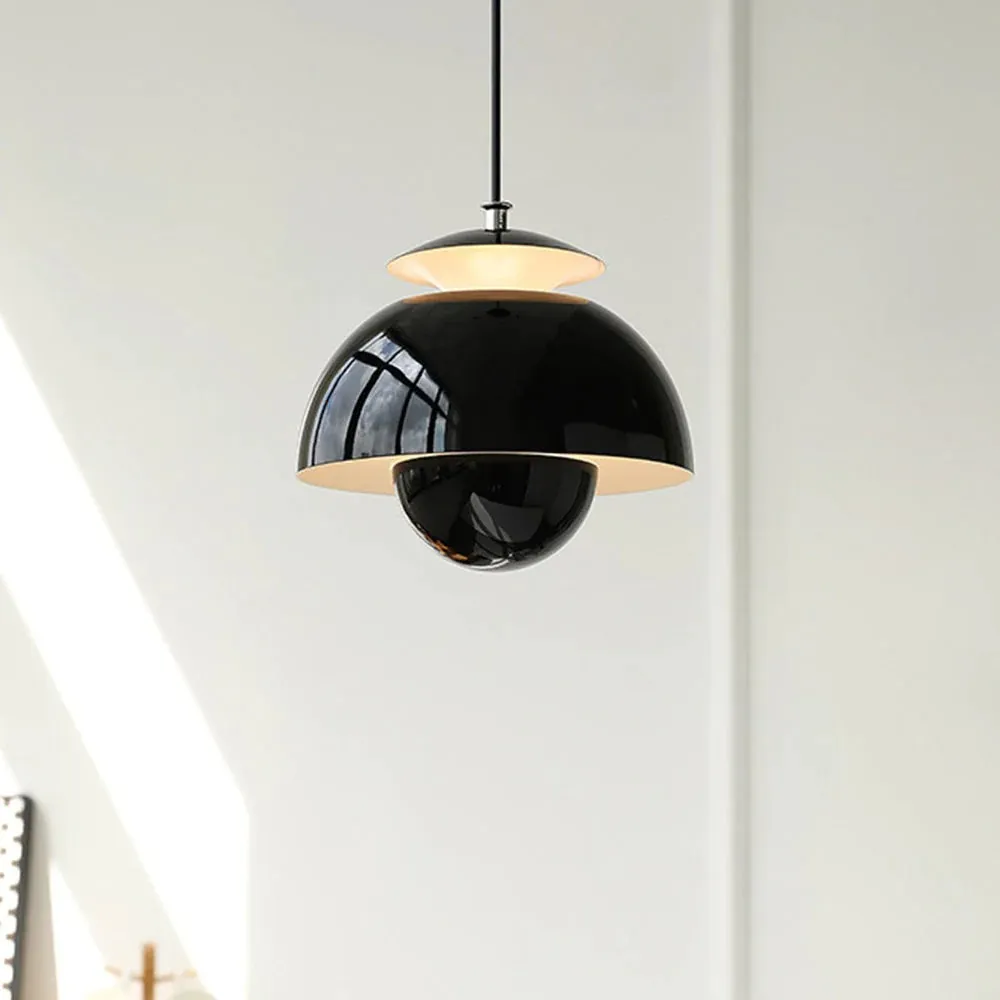 Scandinavian Metal Flower Pendant Light - Living Room Fixture S97