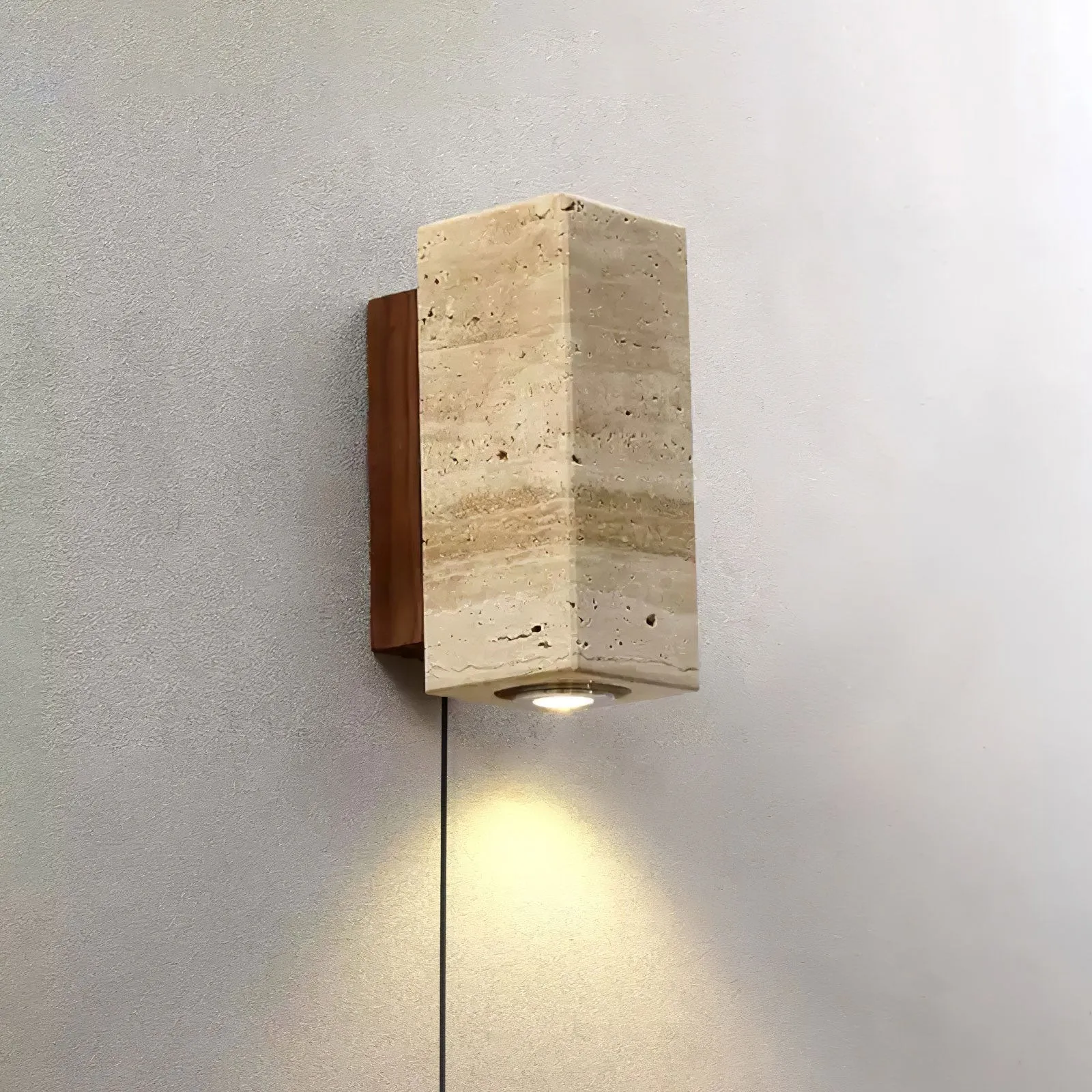 Vintage Marble Travertine Wall Lamp M475
