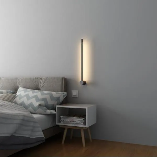 Industrial Modern Black Linear LED Wall Lights S114