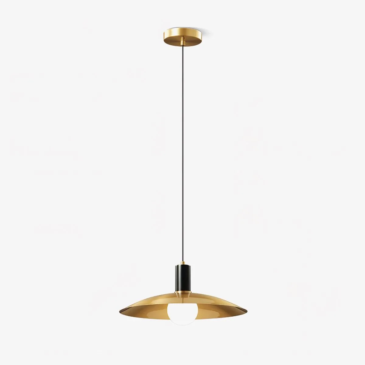 Brass Flared Pendant Lamp T1585