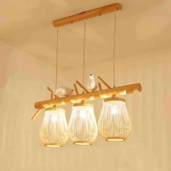 Aisle Rattan Decoration Pendant Light