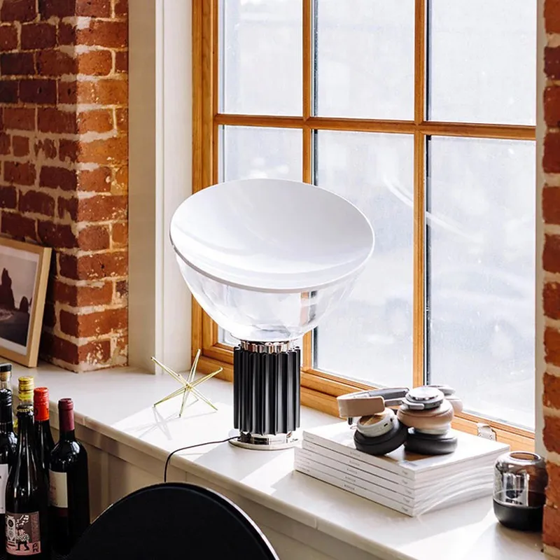 Bowlum Table Lamp - Designer Glass Table Lamp for Bedroom
