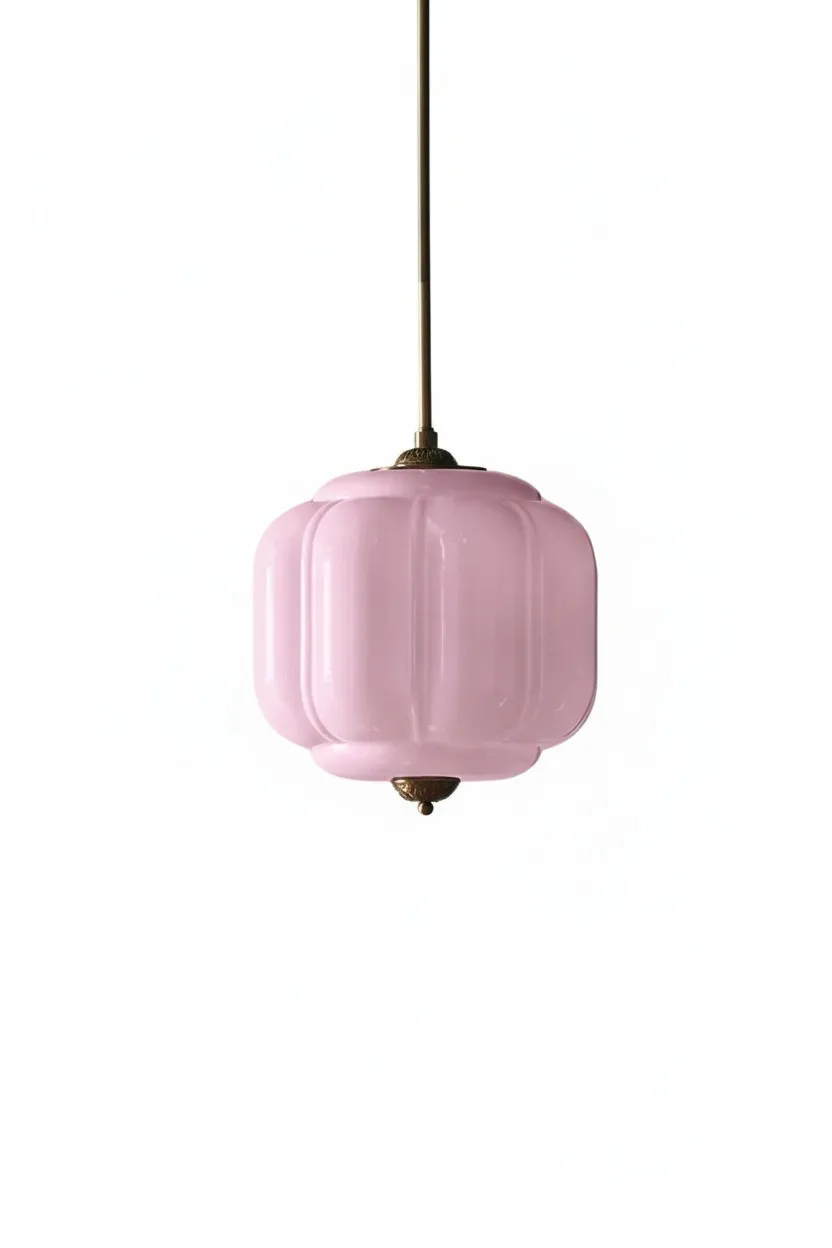 Eloise Vintage Milk Glass Pendant Light - Chic Retro Lighting for Dining Rooms S215