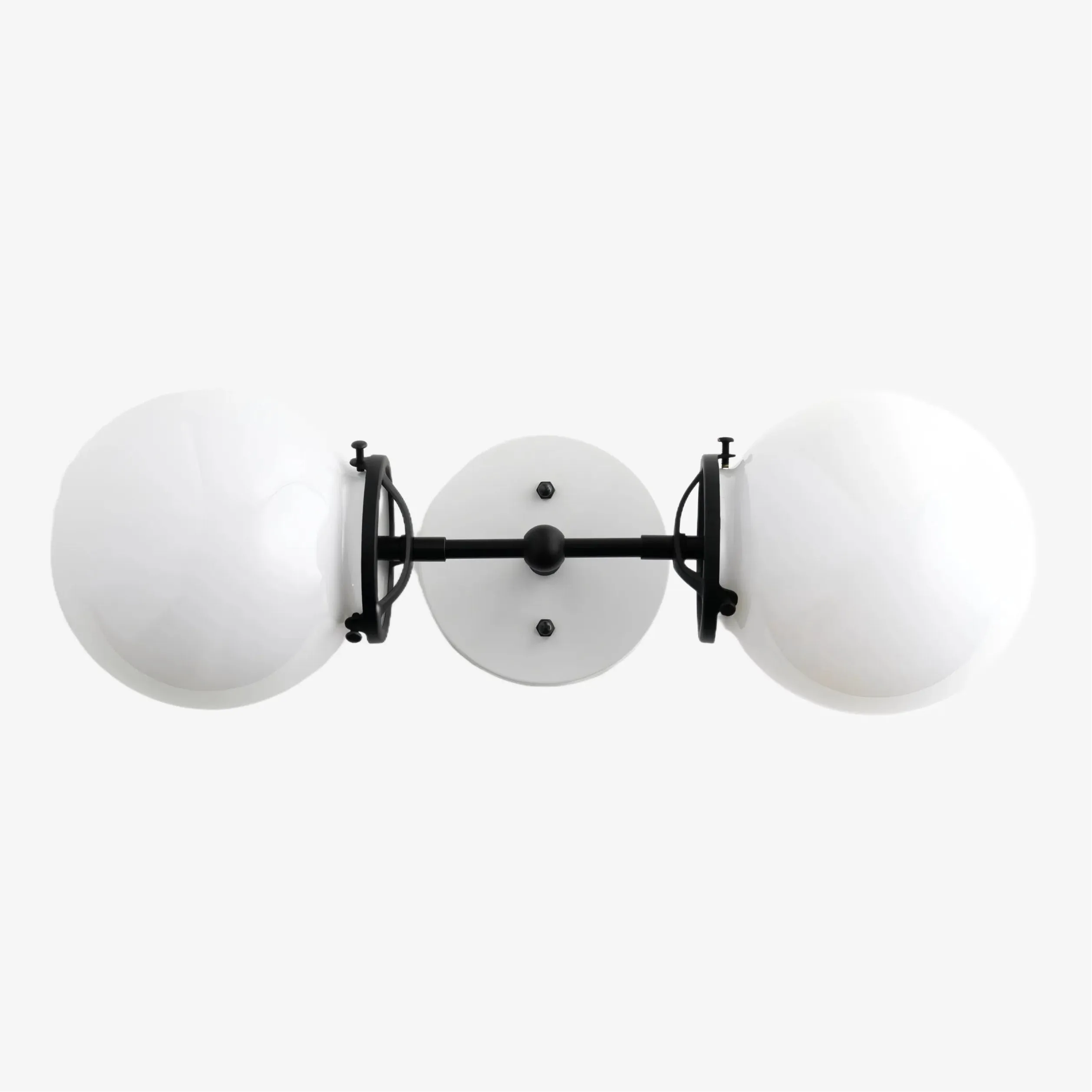 Lumio Globe Art Deco Vanity Light -  Opal Globe Bathroom Sconce T320