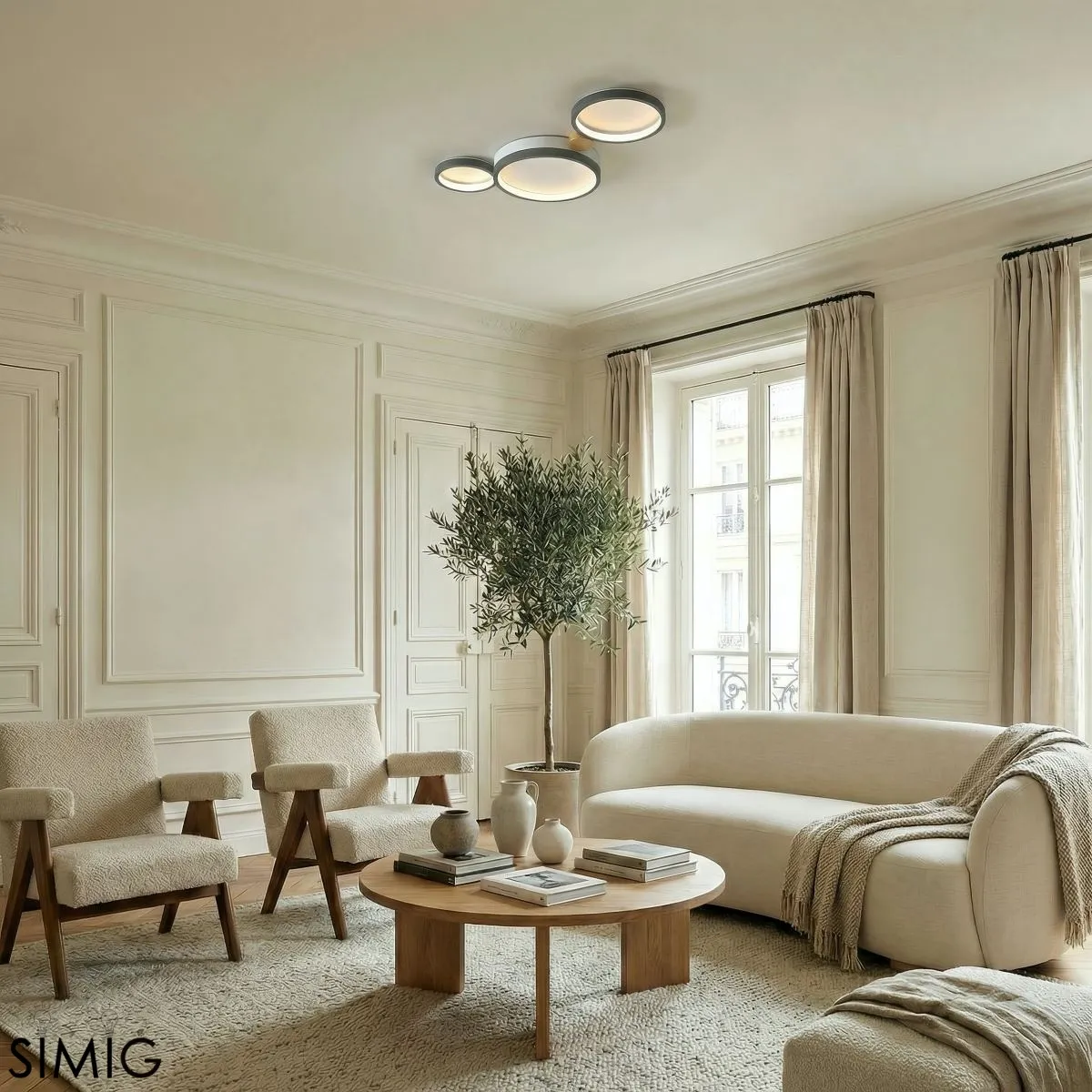 Modern LED Ceiling Lamp - Multi-Branch Design in Nordic Style for Living Room S381
