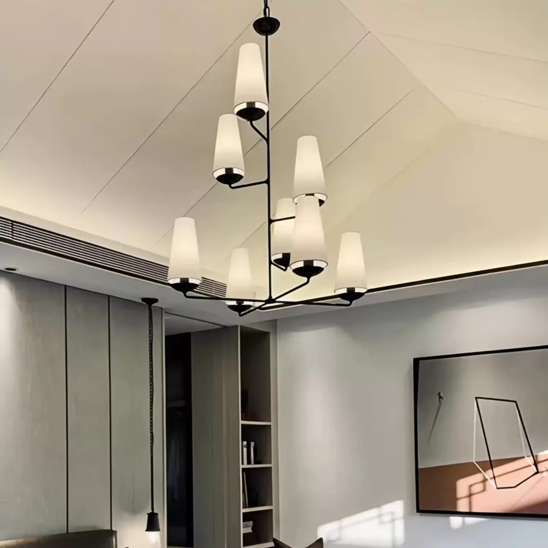 Luxe Vertical Pendant Light – Contemporary Design for Living Room T101