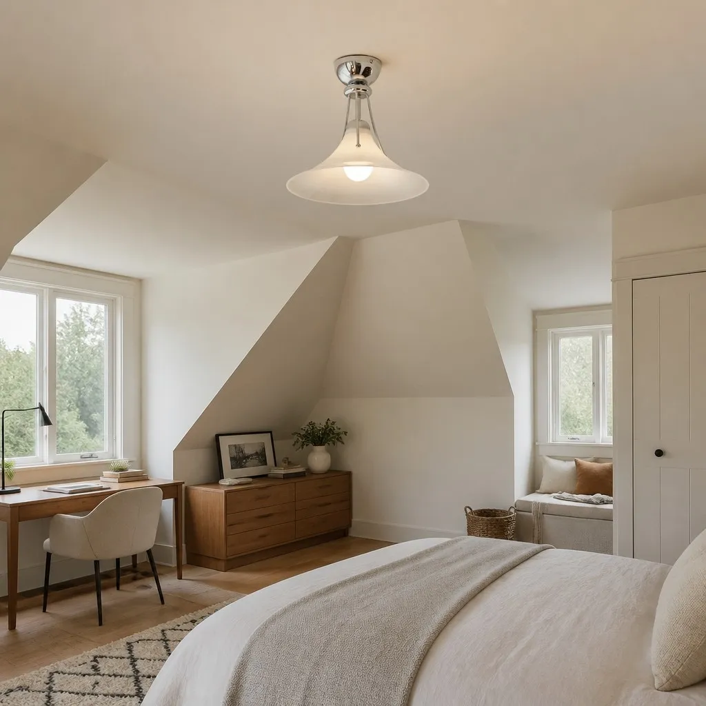 Kallera Magnolia Ceiling Light - Gradient Design Lampshade for Bedroom and Hallway T2269