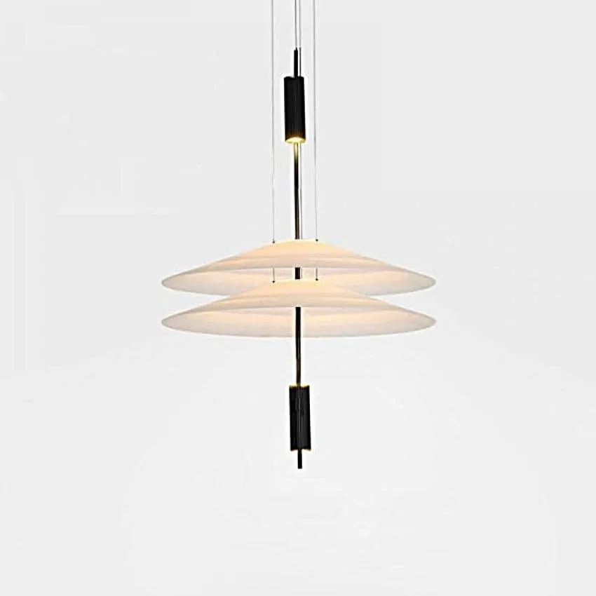Plumeo Chandelier - Modern Layered LED Pendant for Living Room
