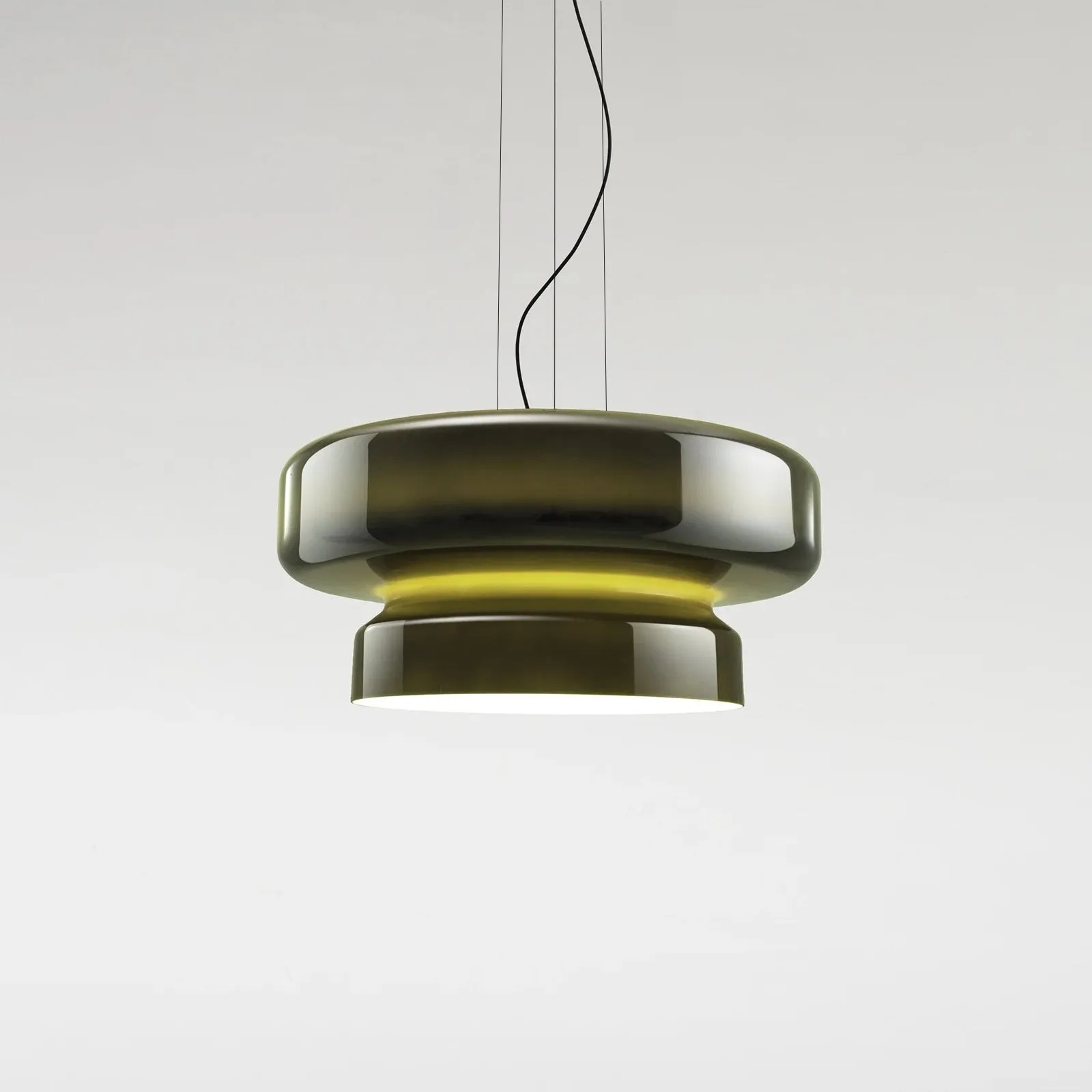 Minimalist Pendant Light - Bohemian Glass and Metal for Dining Room M388