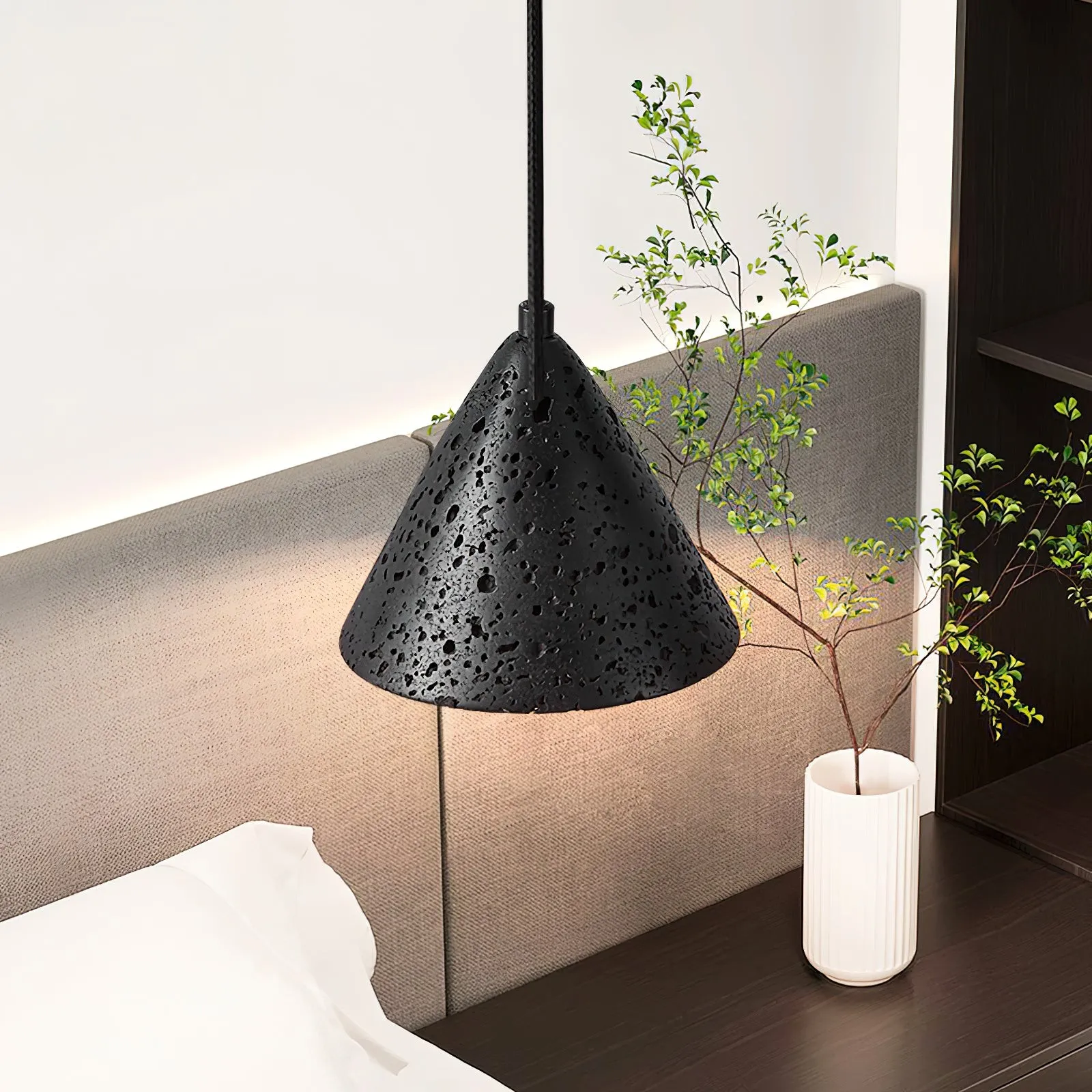Wabi-Sabi Style Creative Travertine Pendant Light M502